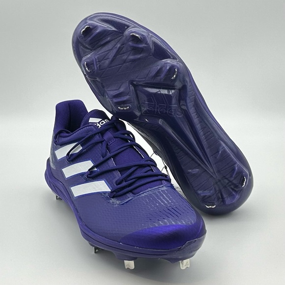 adidas Adizero Afterburner 8 Purple Men's Baseball Cleats H00980 - Picture 5 of 6